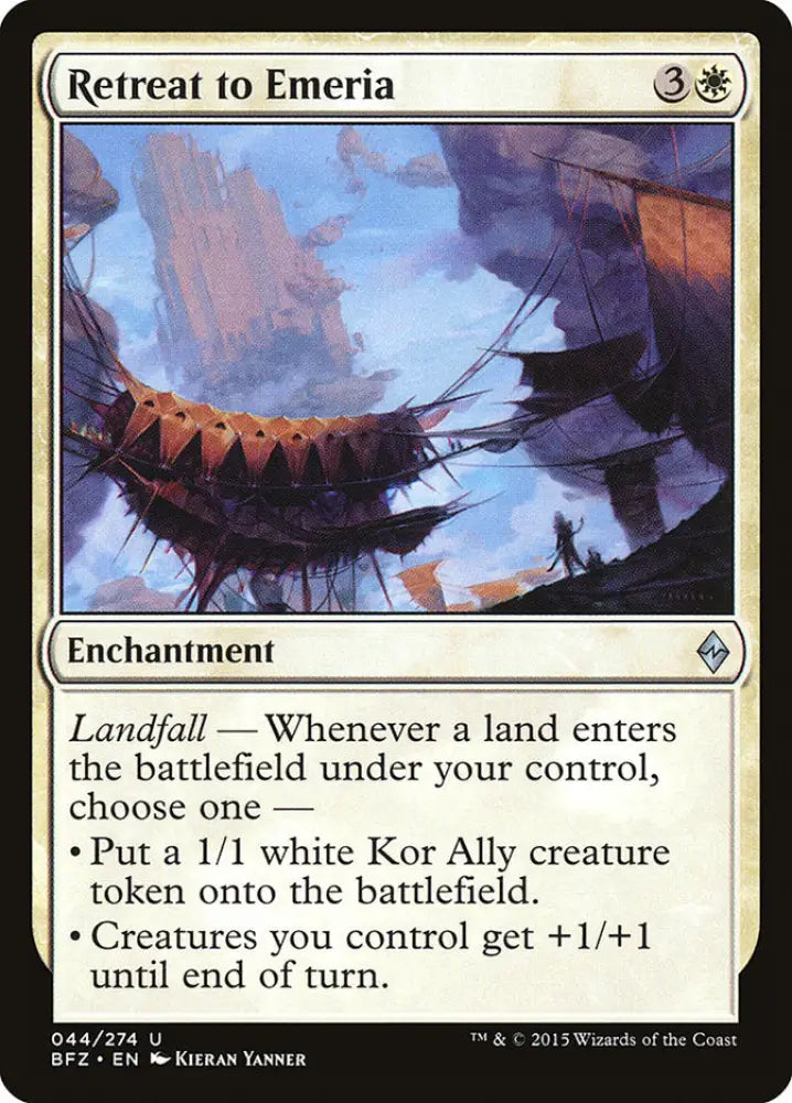 Retreat to Emeria [Battle for Zendikar] - MTG Single