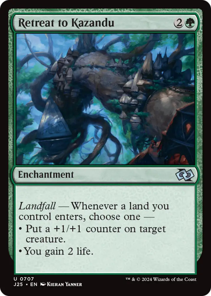 Retreat to Kazandu [Foundations Jumpstart] - MTG Single