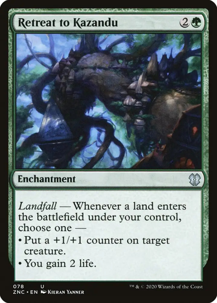 Retreat to Kazandu [Zendikar Rising Commander] - MTG Single