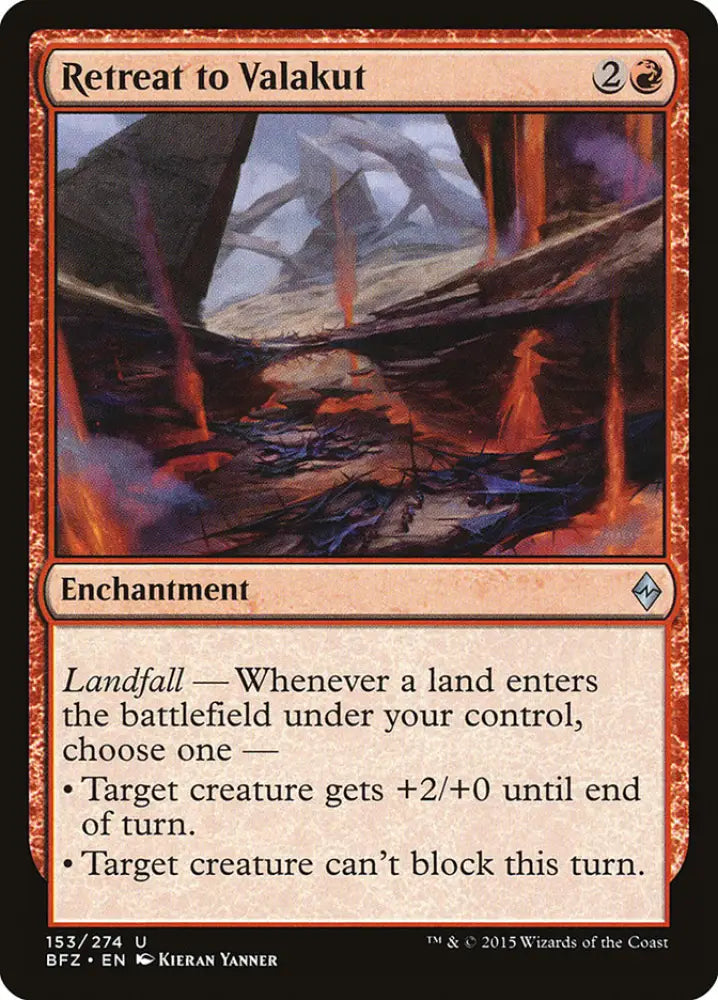 Retreat to Valakut [Battle for Zendikar] - MTG Single