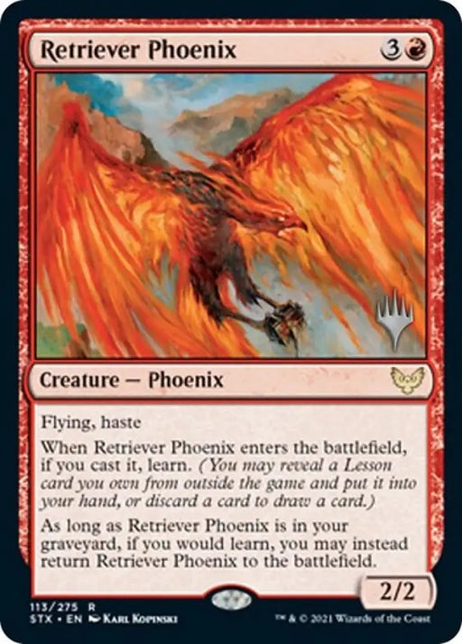 Retriever Phoenix (Promo Pack) [Strixhaven: School of Mages Promos] - MTG Single