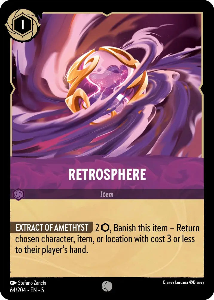 Retrosphere (64/204) [Shimmering Skies] - Lorcana Single
