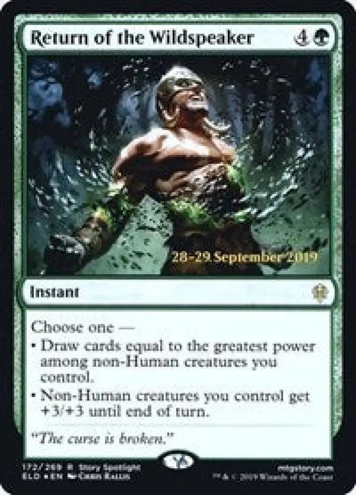 Return of the Wildspeaker (172) [Prerelease Cards]