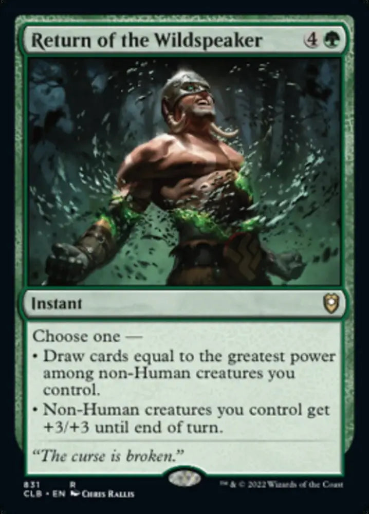 Return of the Wildspeaker [Commander Legends: Battle for Baldur’s Gate] - MTG Single