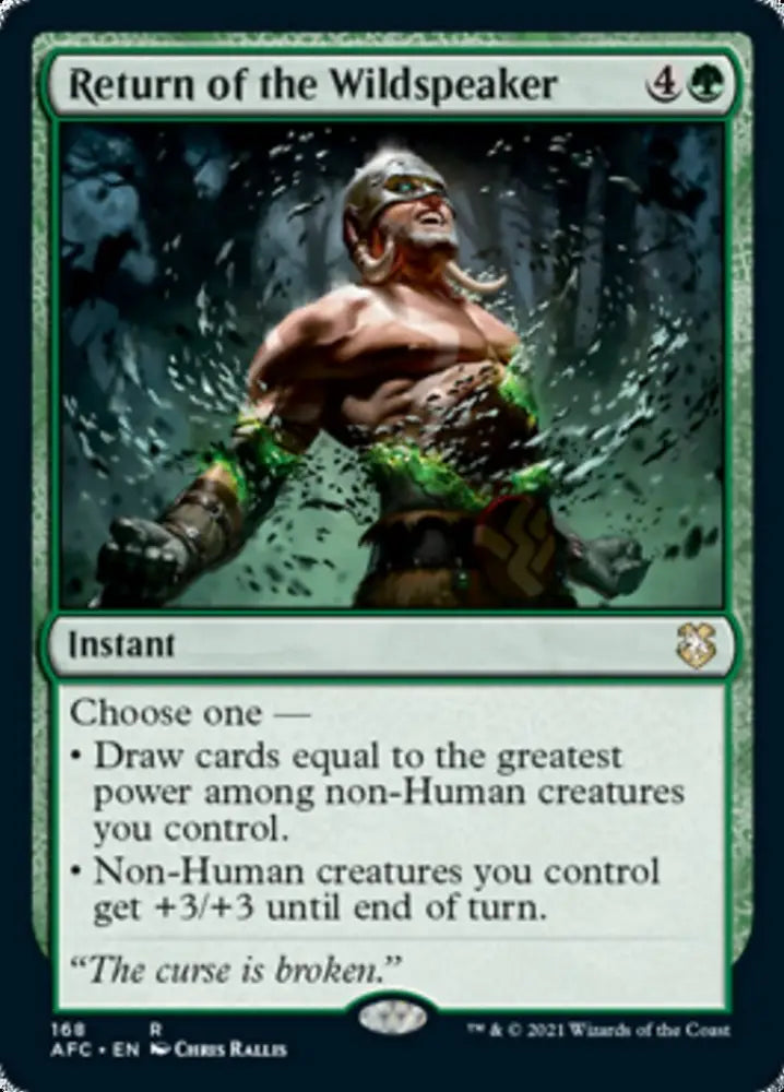 Return of the Wildspeaker [Dungeons & Dragons: Adventures in the Forgotten Realms Commander] - MTG Single