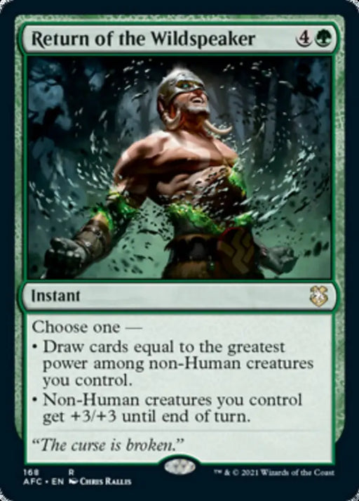 Return of the Wildspeaker [Dungeons & Dragons: Adventures in the Forgotten Realms Commander] - MTG Single