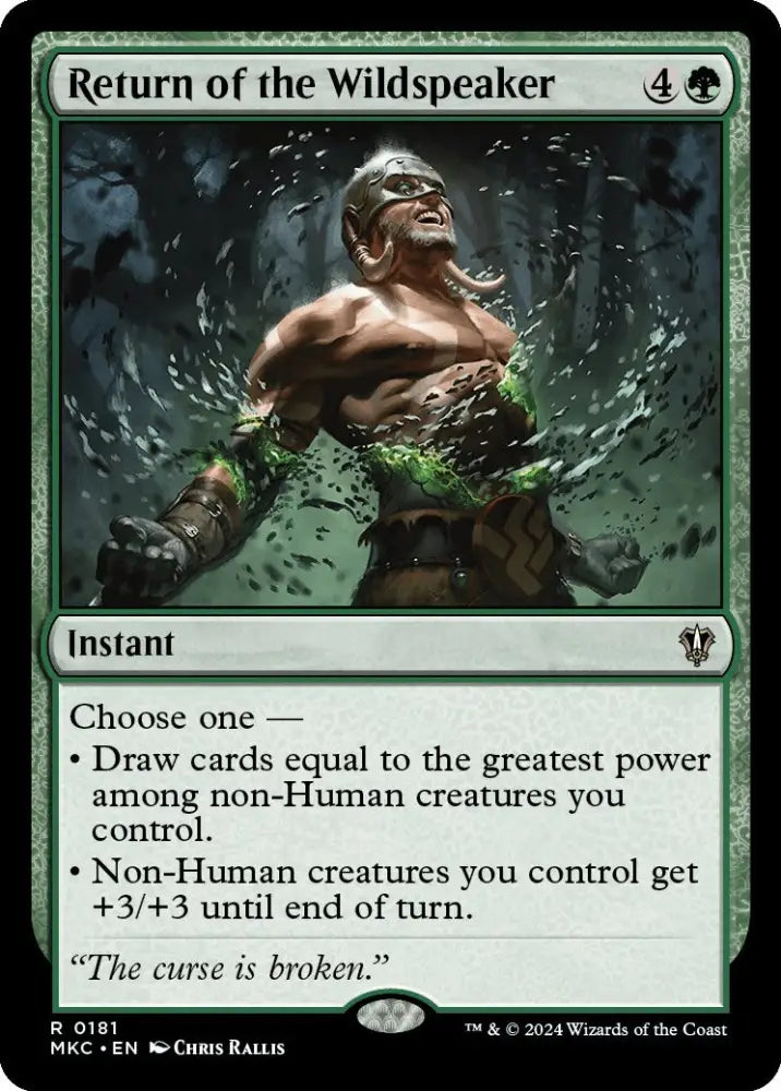 Return of the Wildspeaker [Murders at Karlov Manor Commander] - MTG Single
