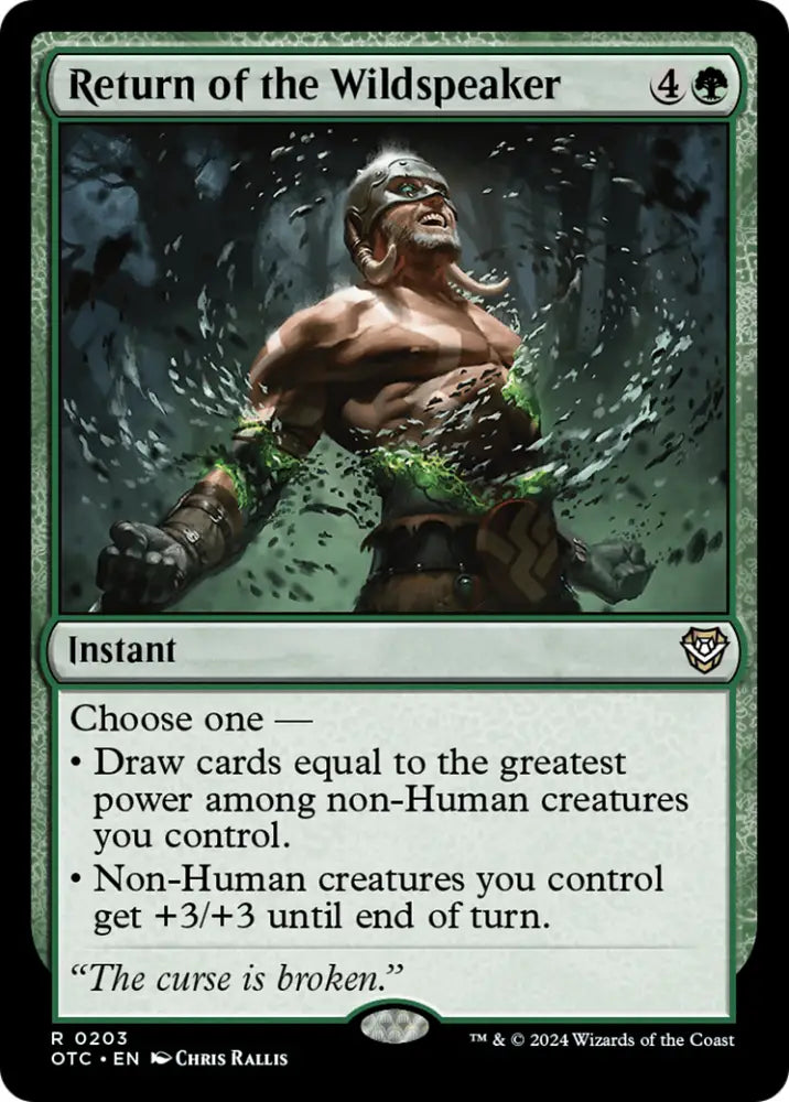 Return of the Wildspeaker [Outlaws of Thunder Junction Commander] - MTG Single