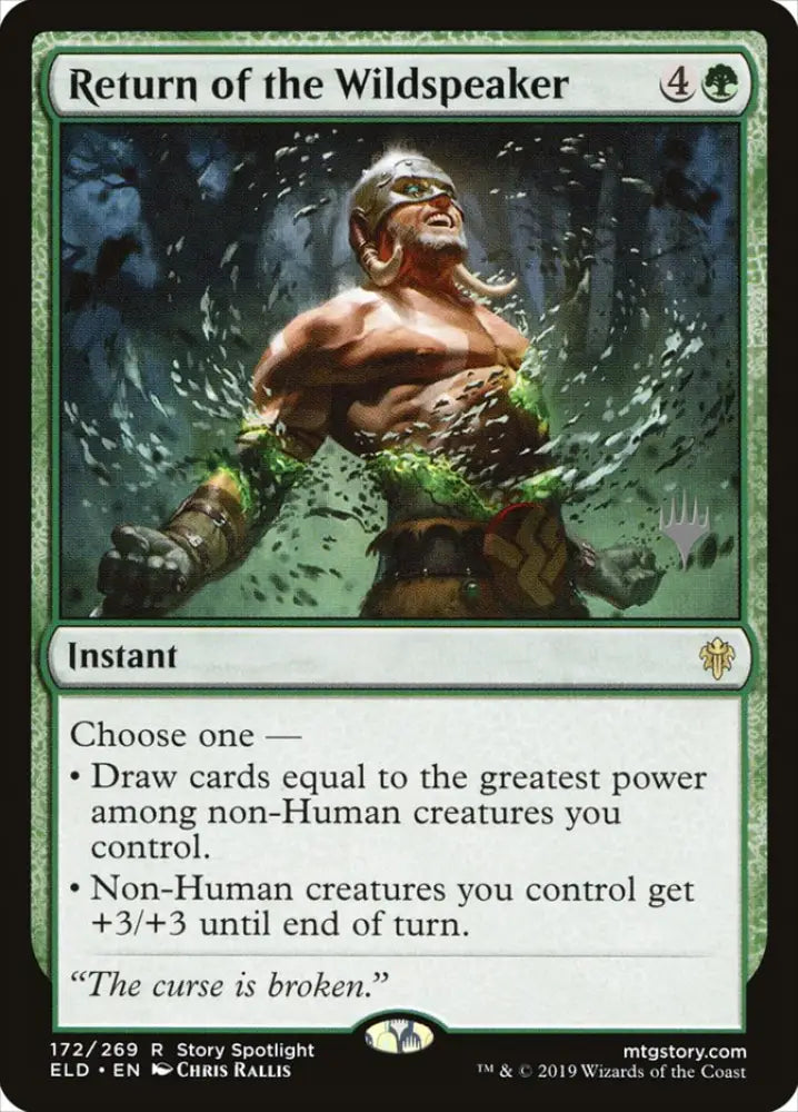 Return of the Wildspeaker (Promo Pack) [Throne of Eldraine Promos] - MTG Single
