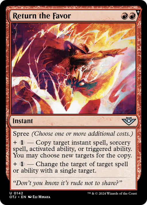 Return the Favor [Outlaws of Thunder Junction] - MTG Single