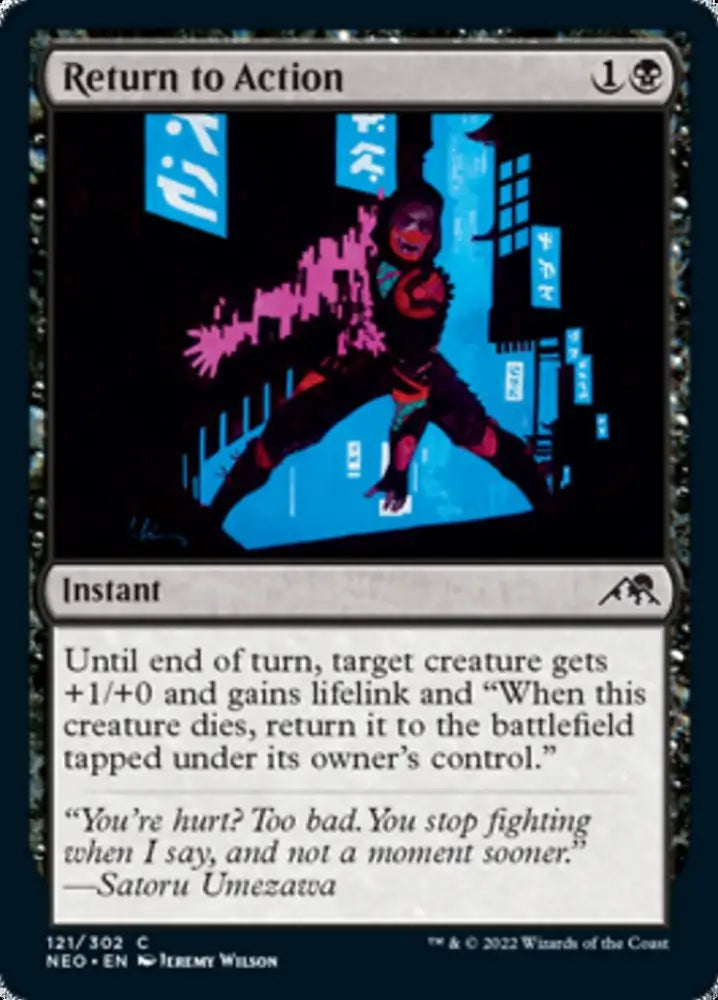 Return to Action [Kamigawa: Neon Dynasty] - MTG Single