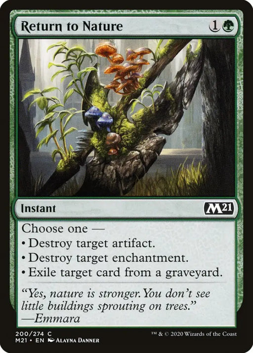 Return to Nature [Core Set 2021] - MTG Single
