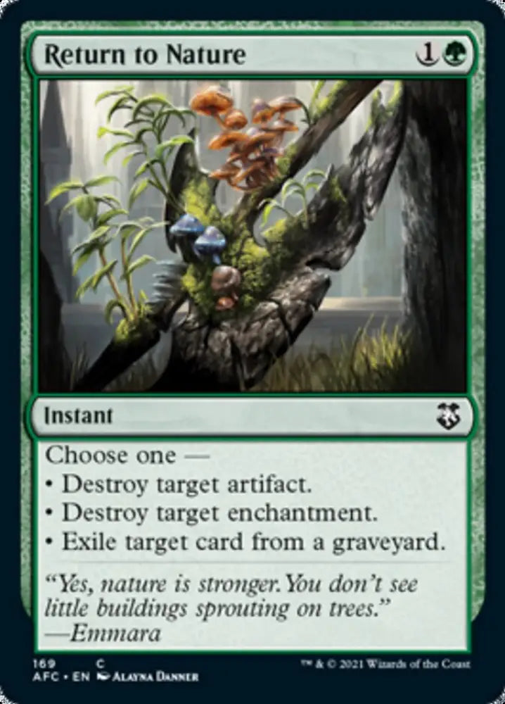 Return to Nature [Dungeons & Dragons: Adventures in the Forgotten Realms Commander] - MTG Single