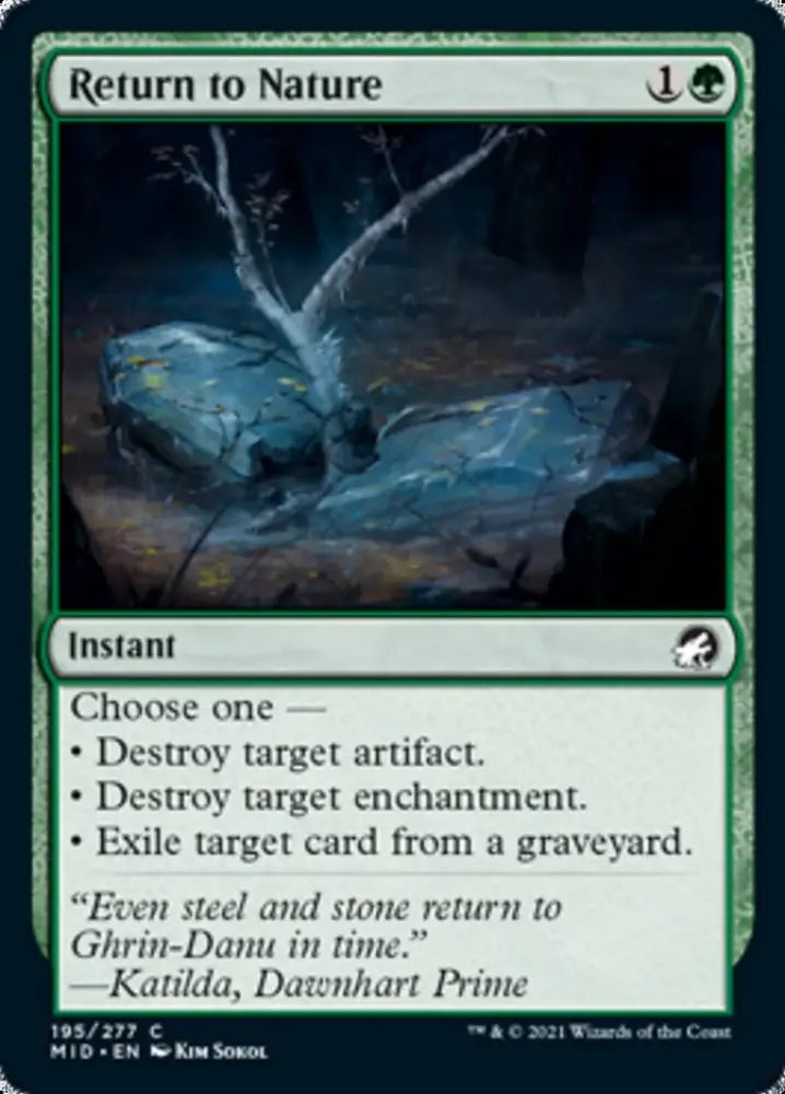 Return to Nature [Innistrad: Midnight Hunt] - MTG Single