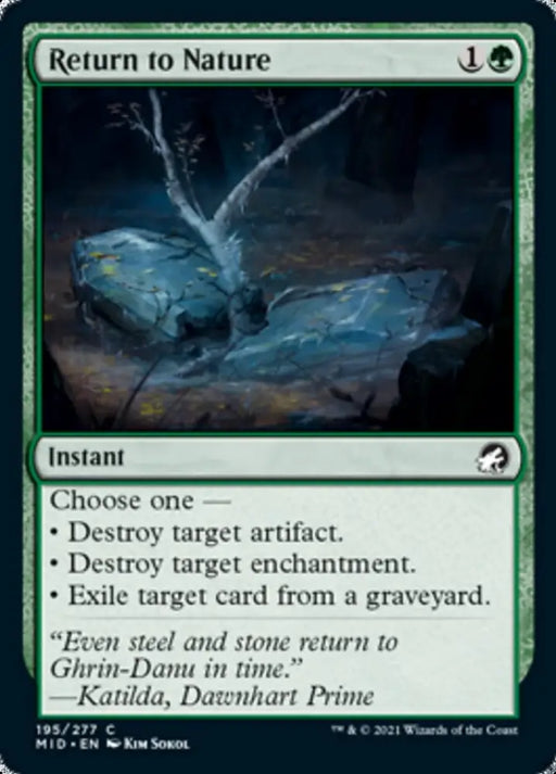 Return to Nature [Innistrad: Midnight Hunt] - MTG Single