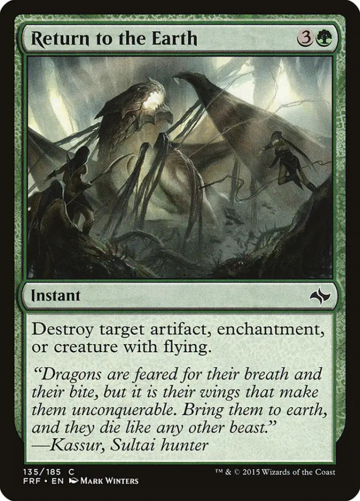 Return to the Earth [Fate Reforged] - MTG Single