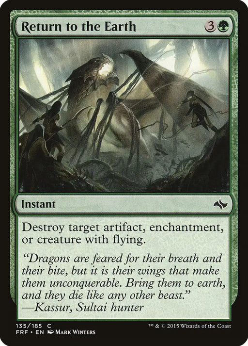 Return to the Earth [Fate Reforged] - MTG Single