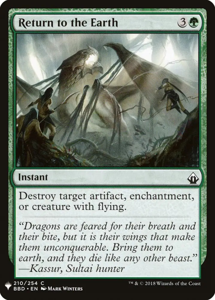 Return to the Earth [Mystery Booster] - MTG Single