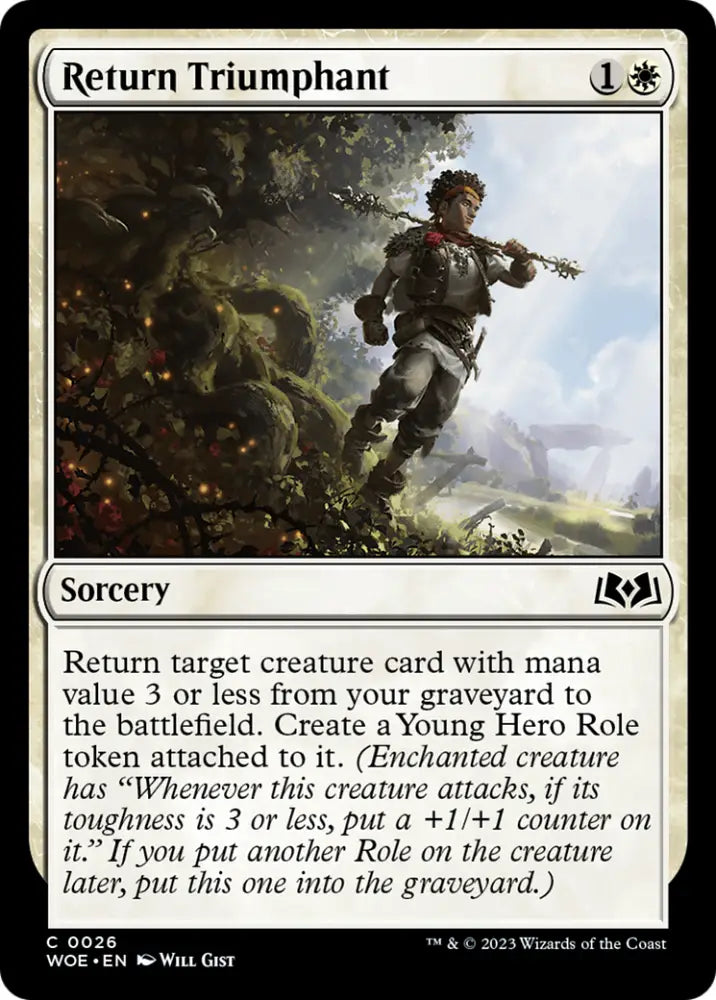 Return Triumphant [Wilds of Eldraine] - MTG Single