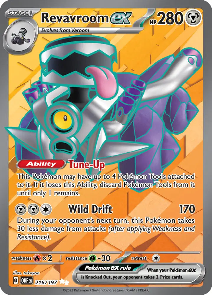Revavroom ex (216/197) [Scarlet & Violet: Obsidian Flames] - Pokemon Single