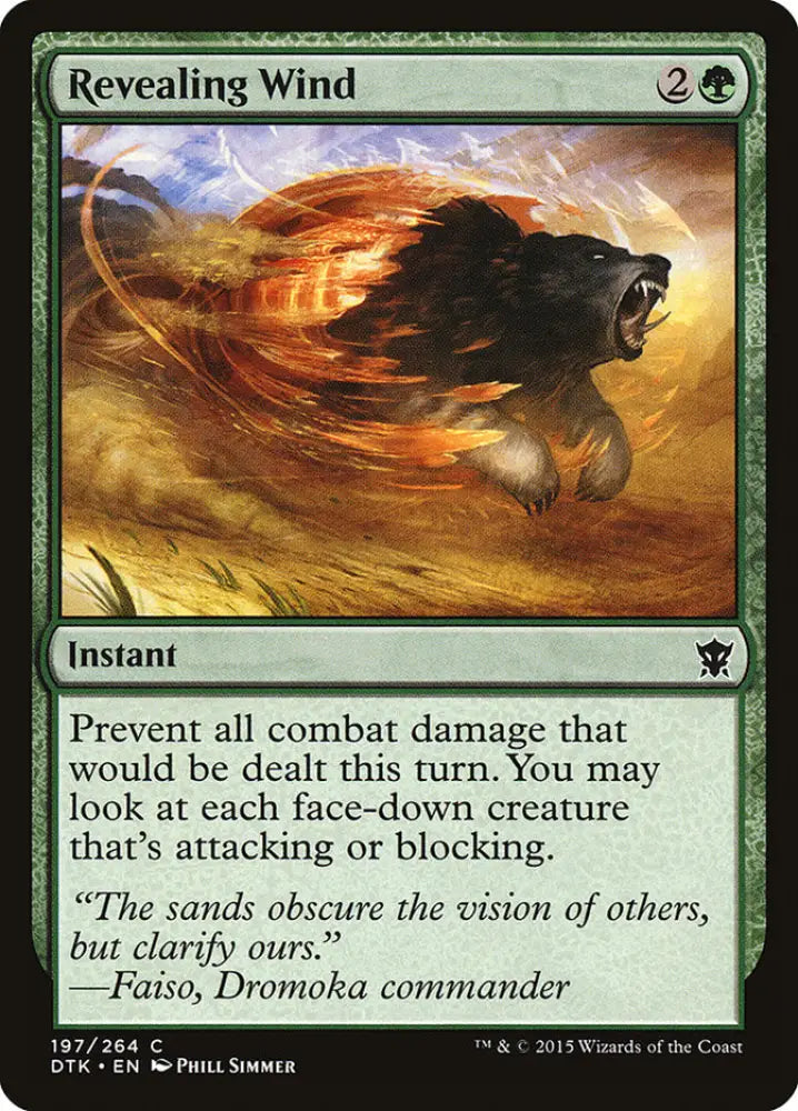 Revealing Wind [Dragons of Tarkir] - MTG Single