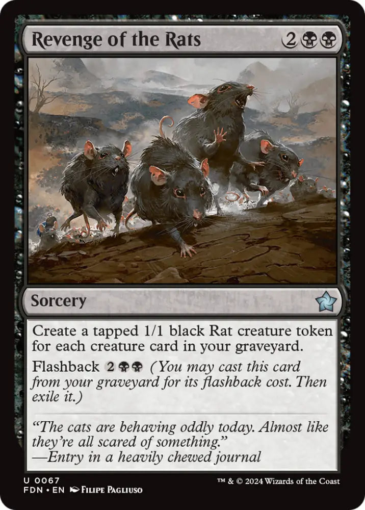 Revenge of the Rats [Foundations] - MTG Single