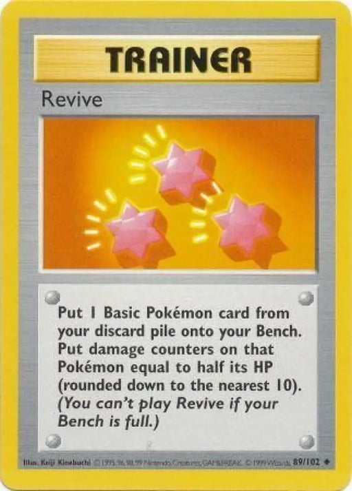 Revive (89/102) [Base Set Shadowless Unlimited] - Pokemon Single