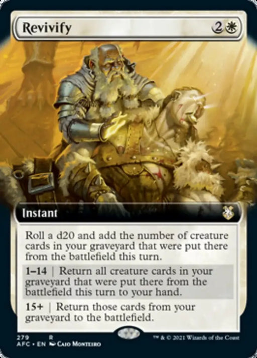 Revivify (Extended Art) [Dungeons & Dragons: Adventures in the Forgotten Realms Commander] - MTG Single