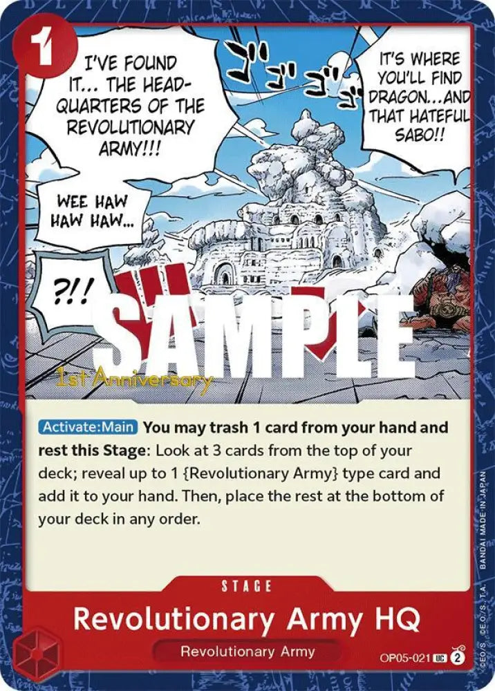 Revolutionary Army HQ (OP05-021) [Awakening of the New Era: 1st Anniversary Tournament Cards]