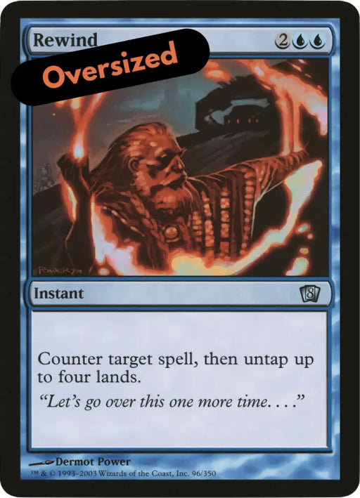Rewind (Oversized) [Eighth Edition Box Topper] - MTG Single