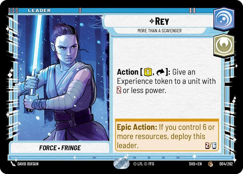 Rey - More Than a Scavenger (004/262) [Shadows of the Galaxy] - Star Wars: Unlimited Single