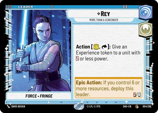 Rey - More Than a Scavenger (004/262) [Shadows of the Galaxy] - Star Wars: Unlimited Single