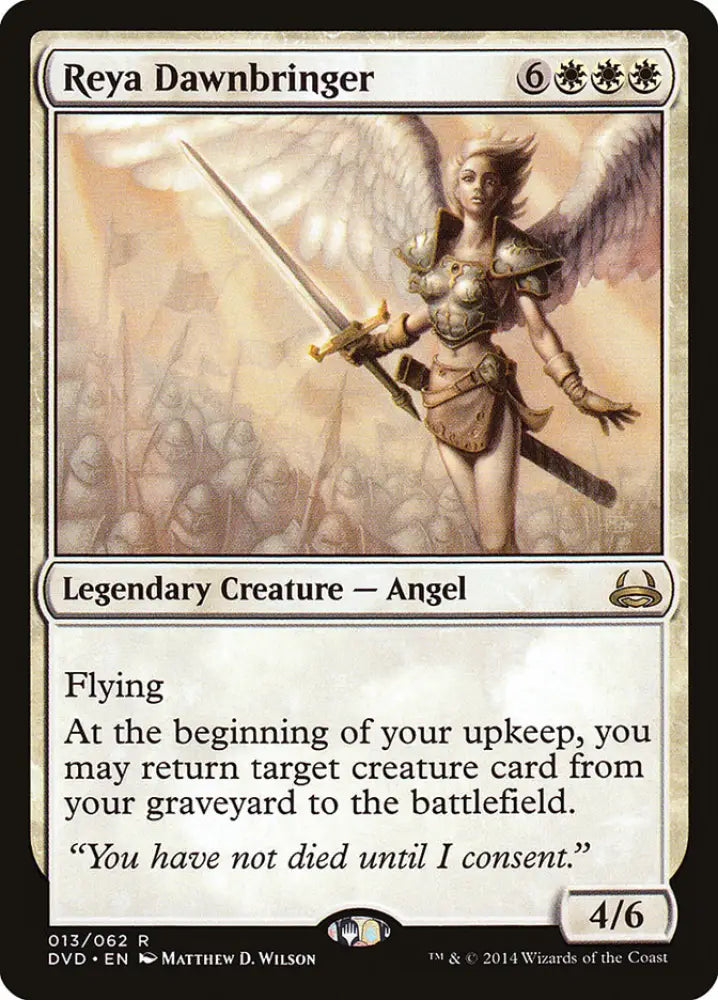 Reya Dawnbringer (Divine vs. Demonic) [Duel Decks Anthology] - MTG Single