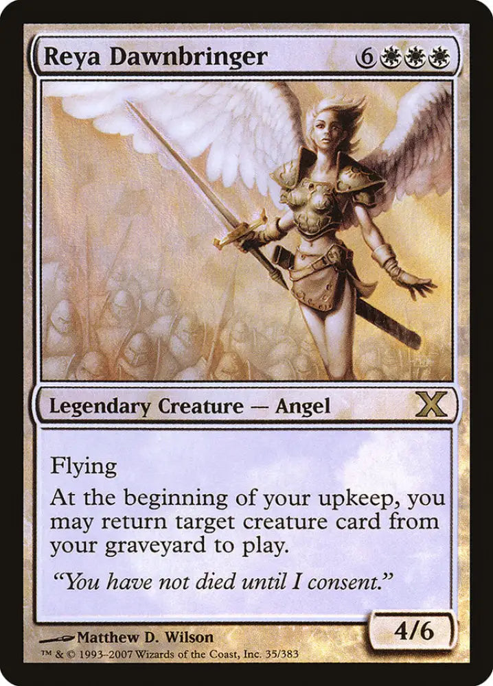 Reya Dawnbringer (Premium Foil) [Tenth Edition] - MTG Single