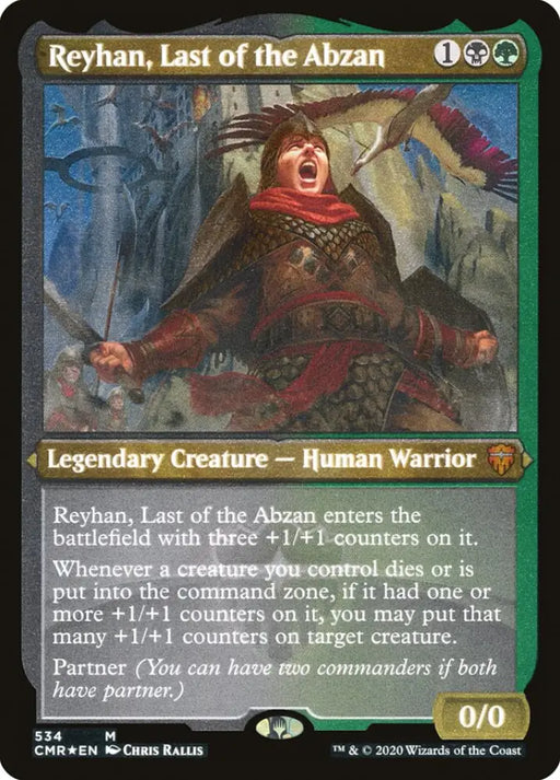 Reyhan Last of the Abzan (Etched) [Commander Legends] - MTG Single