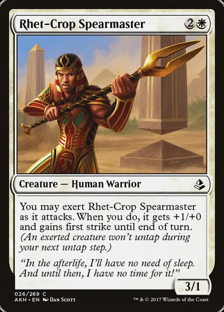 Rhet-Crop Spearmaster [Amonkhet] - MTG Single