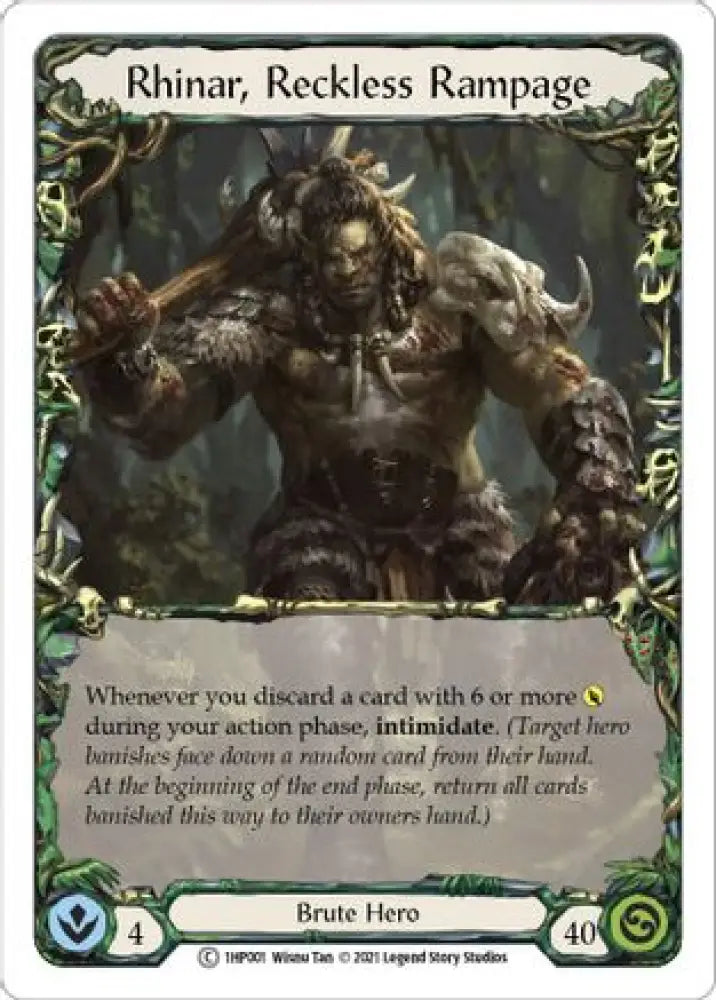 Rhinar Reckless Rampage [1HP001] (History Pack 1) - Flesh And Blood Single