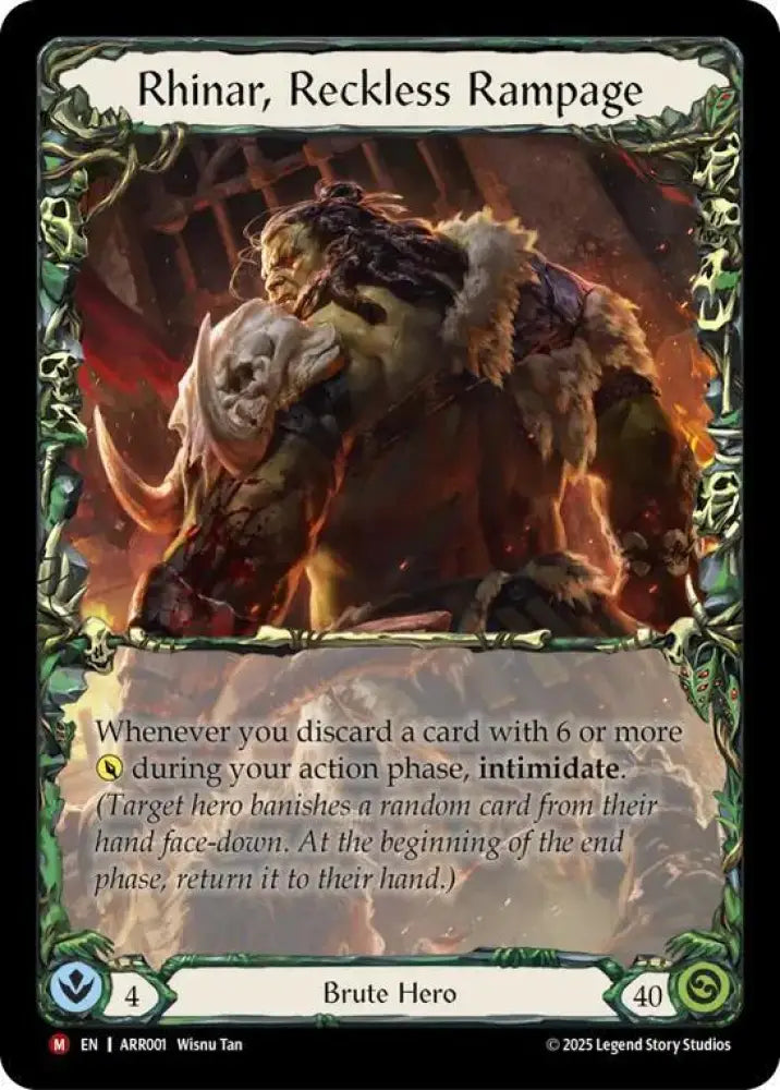 Rhinar, Reckless Rampage (ARR001) [Armory Deck: Rhinar]