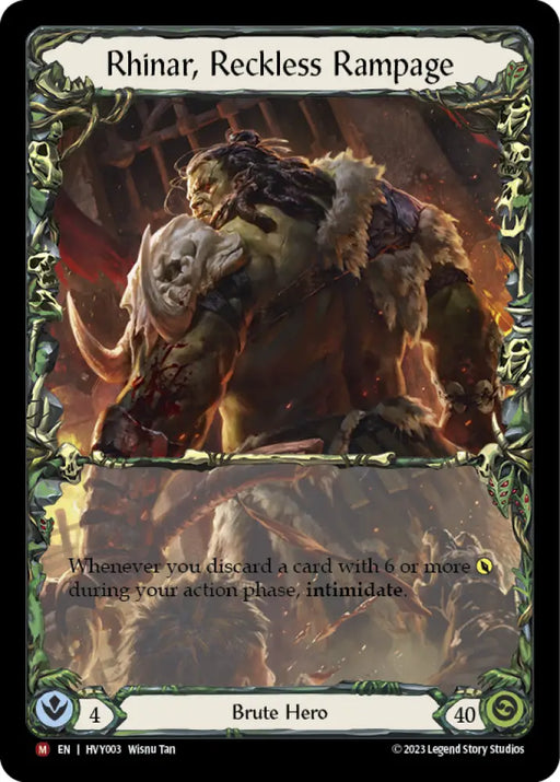 Rhinar Reckless Rampage [Heavy Hitters] - Flesh And Blood Single