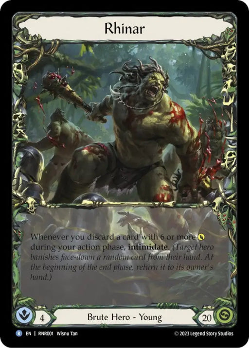 Rhinar [RNR001] (Rhinar Hero Deck) Rainbow Foil - Flesh And Blood Single