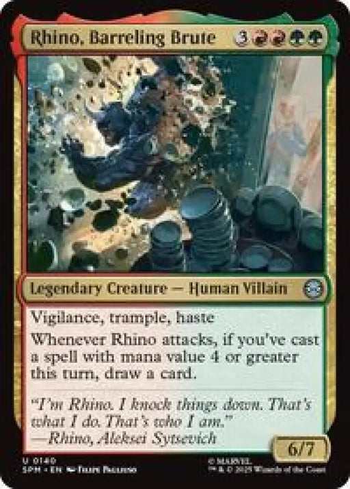Rhino, Barreling Brute (140) [Marvel's Spider-Man]