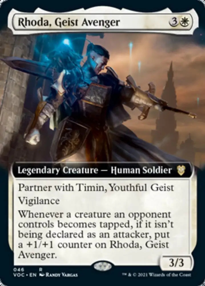 Rhoda Geist Avenger (Extended Art) [Innistrad: Crimson Vow Commander] - MTG Single
