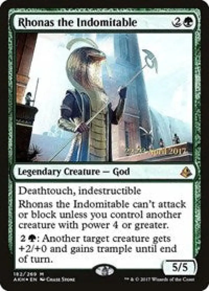 Rhonas the Indomitable (182) [Prerelease Cards]