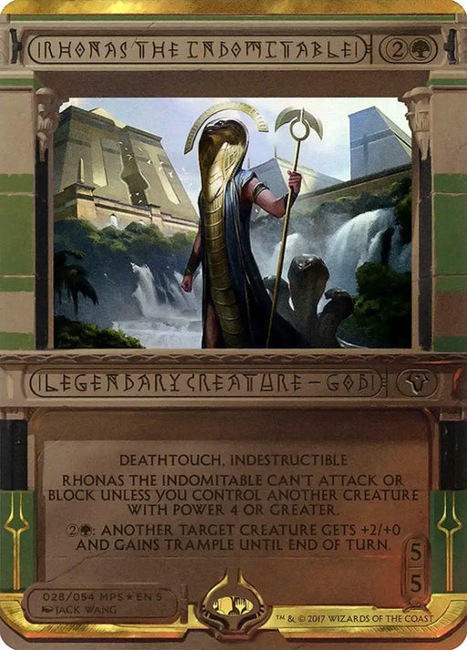 Rhonas the Indomitable (Invocation) [Amonkhet Invocations] - MTG Single
