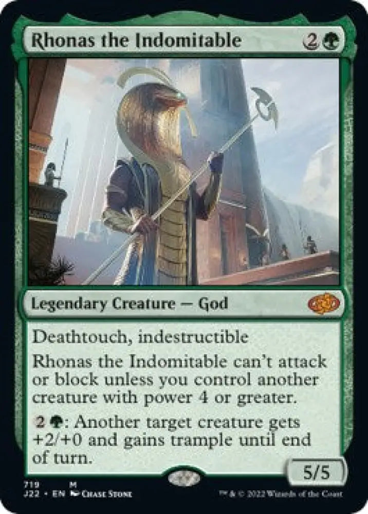 Rhonas the Indomitable [Jumpstart 2022] - MTG Single