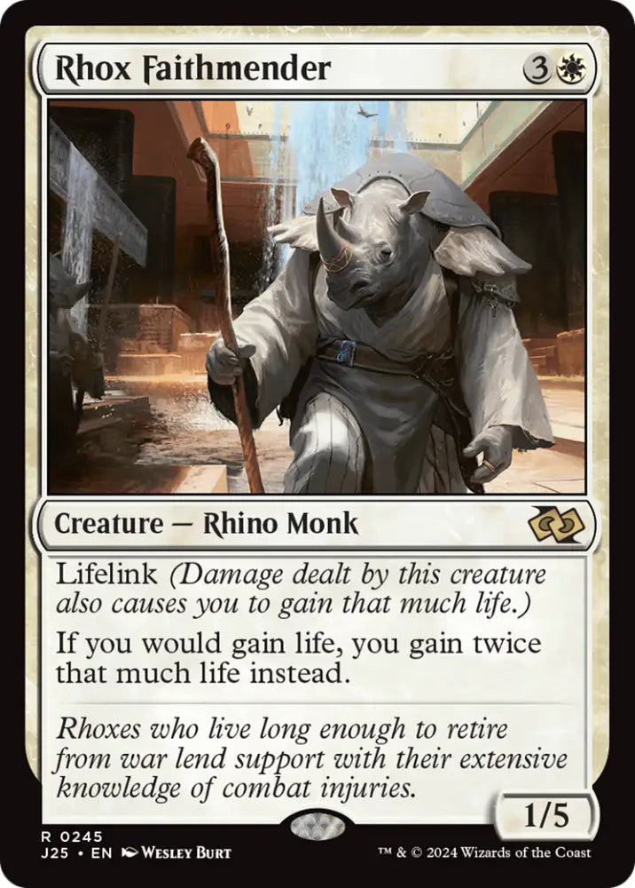 Rhox Faithmender [Foundations Jumpstart] - MTG Single