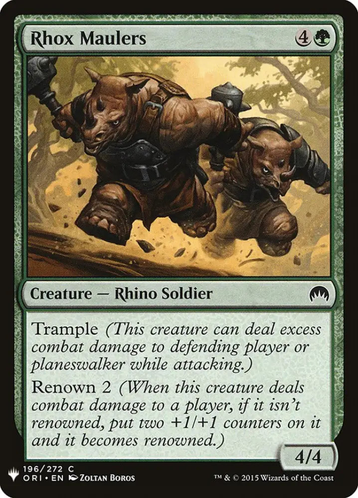 Rhox Maulers [Mystery Booster] - MTG Single