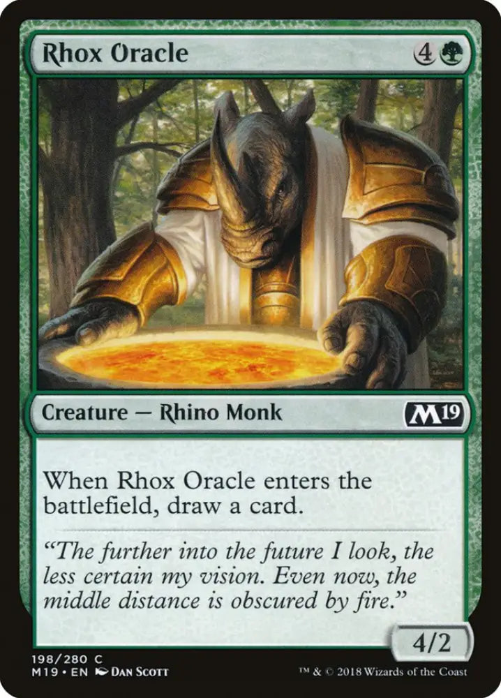 Rhox Oracle [Core Set 2019] - MTG Single