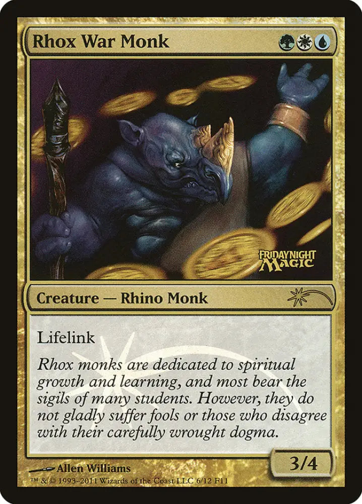 Rhox War Monk [Friday Night Magic 2011] - MTG Single
