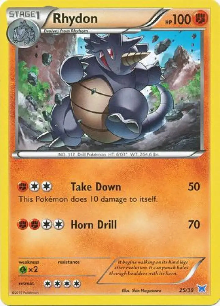Rhydon (25/30) [XY: Trainer Kit 2 - Latios] - Pokemon Single